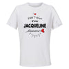Maillot de Sport Femme Jacqueline Damour - T-Shirt Respirant Polyester Manches Courtes - Cadeau Sportive Anniversaire Noël Fête des Mères