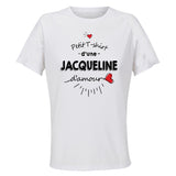 Maillot de Sport Femme Jacqueline Damour - T-Shirt Respirant Polyester Manches Courtes - Cadeau Sportive Anniversaire Noël Fête des Mères