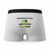 Caleçon Chargement en Cours Jean-Claude - Humour Boxer Gris Idée Cadeau
