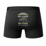 Caleçon Marraine Militaire - Humour Boxer Coton Idée Cadeau Fête des Pères
