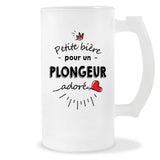 Verre à bière Plongeur adoré | Chope de Bière Pinte Idée Cadeau Humour Collègue famille Homme Anniversaire Noël