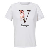 Maillot de Sport Femme Veronique Lettre - T-Shirt Respirant Polyester Manches Courtes - Cadeau Sportive Anniversaire Noël Fête des Mères