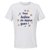 Maillot de Sport Femme Justine Elle Assure - T-Shirt Respirant Polyester Manches Courtes - Cadeau Sportive Anniversaire Noël Fête des Mères
