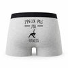Caleçon Fitness - Humour Boxer Gris Idée Cadeau Passion