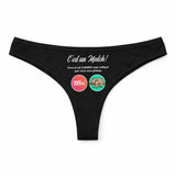 Culotte Tanga Personnalisé Femme Flemme - sous-Vêtement Coton Idée Cadeau Humour Saint Valentin Anniversaire