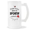 Verre à bière Sportif adoré | Chope de Bière Pinte Idée Cadeau Humour Collègue famille Homme Anniversaire Noël