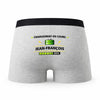 Caleçon Chargement en Cours Jean-Francois - Humour Boxer Gris Idée Cadeau