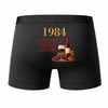 Caleçon S'Améliore avec l'Âge Depuis 1984 - Humour Boxer Coton Idée Cadeau Anniversaire