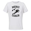 Maillot de Sport Femme pour Merci Ski Coach - T-Shirt Respirant Polyester Manches Courtes - Cadeau Sportive Anniversaire Noël Fête des Mères