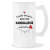 Verre à bière Handballeuse adorée femme | Chope de Bière Pinte Idée Cadeau Humour Collègue famille Homme Anniversaire Noël