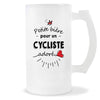 Verre à bière Cycliste adoré | Chope de Bière Pinte Idée Cadeau Humour Collègue famille Homme Anniversaire Noël