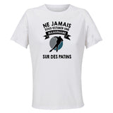 Maillot de Sport Femme Patinage Sexagenaire - T-Shirt Respirant Polyester Manches Courtes - Cadeau Sportive Anniversaire Noël Fête des Mères