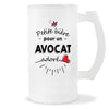 Verre à bière Avocat adoré | Chope de Bière Pinte Idée Cadeau Humour Collègue famille Homme Anniversaire Noël