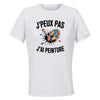 Maillot de Sport Femme Peinture J'peux Pas - T-Shirt Respirant Polyester Manches Courtes - Cadeau Sportive Anniversaire Noël Fête des Mères