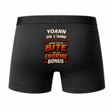 Caleçon Yoann Énorme Bonus - Humour Boxer Coton Idée Cadeau