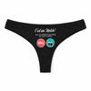 Culotte Tanga Personnalisé Femme Tambour - sous-Vêtement Coton Idée Cadeau Humour Saint Valentin Anniversaire