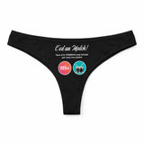 Culotte Tanga Personnalisé Femme Tambour - sous-Vêtement Coton Idée Cadeau Humour Saint Valentin Anniversaire