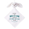 Doudou Bébé Lapin Soan Créature Parfaite Gaze de Coton Cadeau Baby Shower