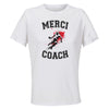 Maillot de Sport Femme pour Merci Rugby Coach - T-Shirt Respirant Polyester Manches Courtes - Cadeau Sportive Anniversaire Noël Fête des Mères