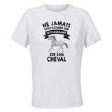 Maillot de Sport Femme Cheval Septuagenaire - T-Shirt Respirant Polyester Manches Courtes - Cadeau Sportive Anniversaire Noël Fête des Mères
