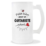 Verre à bière Guitariste adoré | Chope de Bière Pinte Idée Cadeau Humour Collègue famille Homme Anniversaire Noël