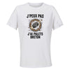 Maillot de Sport Femme Palais Breton J'peux Pas - T-Shirt Respirant Polyester Manches Courtes - Cadeau Sportive Anniversaire Noël Fête des Mères