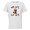 Maillot de Sport Femme Teckel C'est La Vie - T-Shirt Respirant Polyester Manches Courtes - Cadeau Sportive Anniversaire Noël Fête des Mères