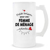 Verre à bière Femme de ménage adorée femme | Chope de Bière Pinte Idée Cadeau Humour Collègue famille Homme Anniversaire Noël