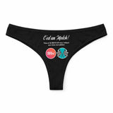 Culotte Tanga Personnalisé Femme Moto GP - sous-Vêtement Coton Idée Cadeau Humour Saint Valentin Anniversaire