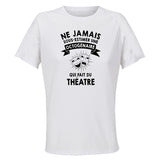 Maillot de Sport Femme Theatre Copy Octogenaire - T-Shirt Respirant Polyester Manches Courtes - Cadeau Sportive Anniversaire Noël Fête des Mères