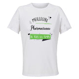 Maillot de Sport Femme Pharmacienne Meilleure de Tous Les Temps Femme-2 - T-Shirt Respirant Polyester Manches Courtes - Cadeau Sportive Anniversaire Noël Fête des Mères