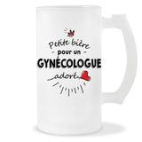 Verre à bière Gynécologue adoré | Chope de Bière Pinte Idée Cadeau Humour Collègue famille Homme Anniversaire Noël