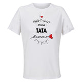 Maillot de Sport Femme Tata Damour - T-Shirt Respirant Polyester Manches Courtes - Cadeau Sportive Anniversaire Noël Fête des Mères