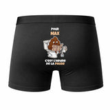 Caleçon Max pour Max Heure de la Pause - Humour Boxer Coton Idée Cadeau