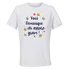 Maillot de Sport Femme pour Dominique Elle Assure - T-Shirt Respirant Polyester Manches Courtes - Cadeau Sportive Anniversaire Noël Fête des Mères