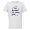 Maillot de Sport Femme Suzanne Elle Assure - T-Shirt Respirant Polyester Manches Courtes - Cadeau Sportive Anniversaire Noël Fête des Mères