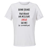 Maillot de Sport Femme Amour Ca n'existe Pas - T-Shirt Respirant Polyester Manches Courtes - Cadeau Sportive Anniversaire Noël Fête des Mères