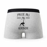 Caleçon Aerobique - Humour Boxer Gris Idée Cadeau Passion