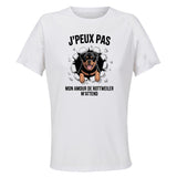 Maillot de Sport Femme Rottweiler J'peux Pas - T-Shirt Respirant Polyester Manches Courtes - Cadeau Sportive Anniversaire Noël Fête des Mères