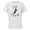 Maillot de Sport Femme VTT C'est La Vie - T-Shirt Respirant Polyester Manches Courtes - Cadeau Sportive Anniversaire Noël Fête des Mères