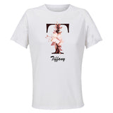 Maillot de Sport Femme Tiffany Lettre - T-Shirt Respirant Polyester Manches Courtes - Cadeau Sportive Anniversaire Noël Fête des Mères