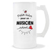 Verre à bière Musicien adoré | Chope de Bière Pinte Idée Cadeau Humour Collègue famille Homme Anniversaire Noël