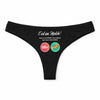 Culotte Tanga Personnalisé Femme Pizza - sous-Vêtement Coton Idée Cadeau Humour Saint Valentin Anniversaire