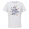 Maillot de Sport Femme pour Camille Elle Assure - T-Shirt Respirant Polyester Manches Courtes - Cadeau Sportive Anniversaire Noël Fête des Mères
