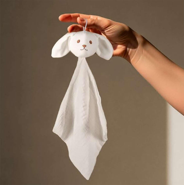 Doudou Bébé Lapin Noah Bouille Hérisson Gaze de Coton Cadeau Baby Shower