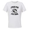 Maillot de Sport Femme Trail J'peux Pas - T-Shirt Respirant Polyester Manches Courtes - Cadeau Sportive Anniversaire Noël Fête des Mères