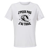 Maillot de Sport Femme Trail J'peux Pas - T-Shirt Respirant Polyester Manches Courtes - Cadeau Sportive Anniversaire Noël Fête des Mères