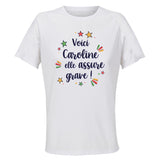 Maillot de Sport Femme pour Caroline Elle Assure - T-Shirt Respirant Polyester Manches Courtes - Cadeau Sportive Anniversaire Noël Fête des Mères
