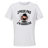 Maillot de Sport Femme Barbecue J'peux Pas - T-Shirt Respirant Polyester Manches Courtes - Cadeau Sportive Anniversaire Noël Fête des Mères