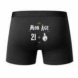 Caleçon 22 Ans - Humour Boxer Coton Motif Âge Idée Cadeau Anniversaire